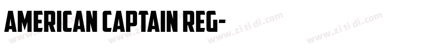 American Captain Reg字体转换